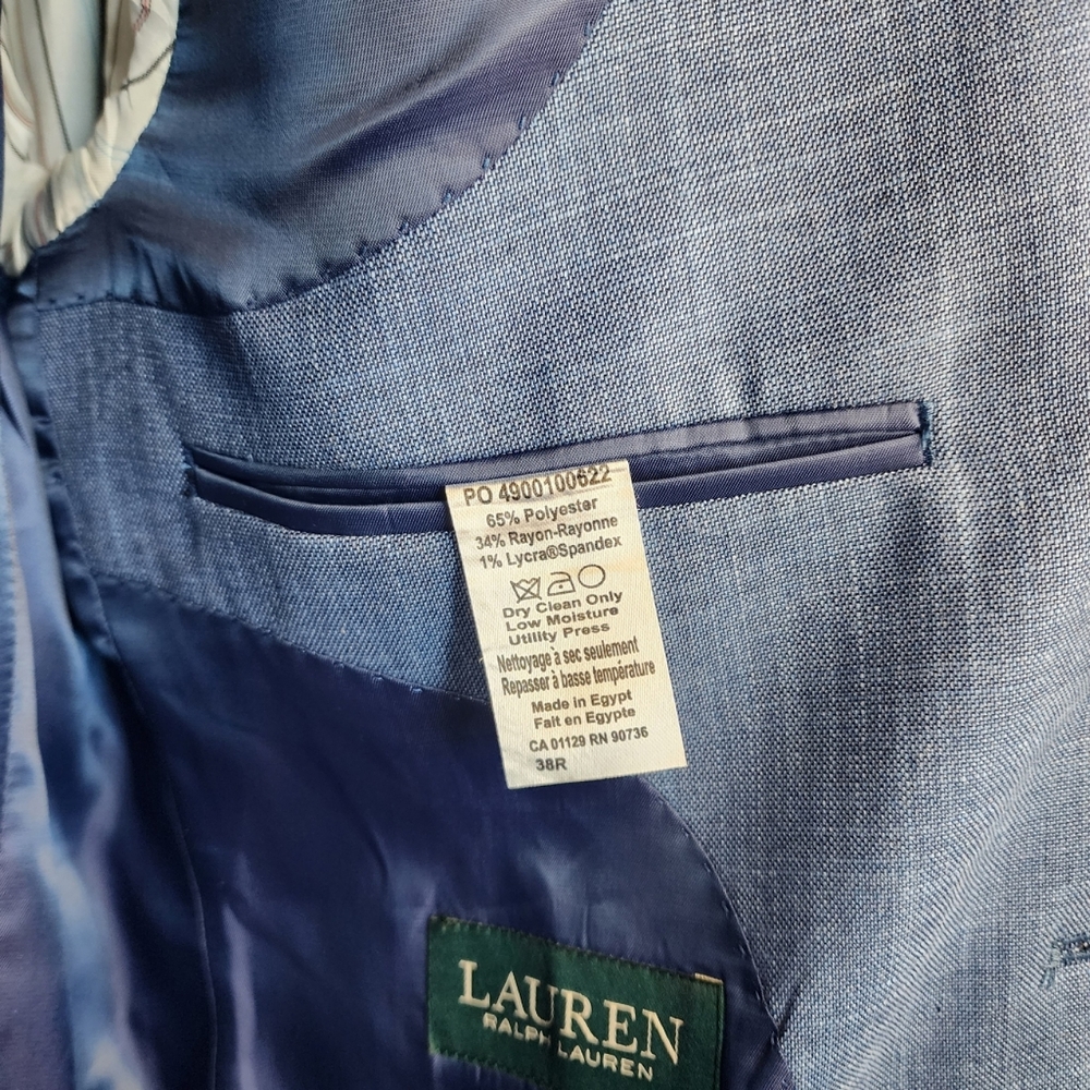 NWT Ralph Lauren Polo Blue Lexington Sport-Coat Blazer Jacket 38R - Picture 7 of 9